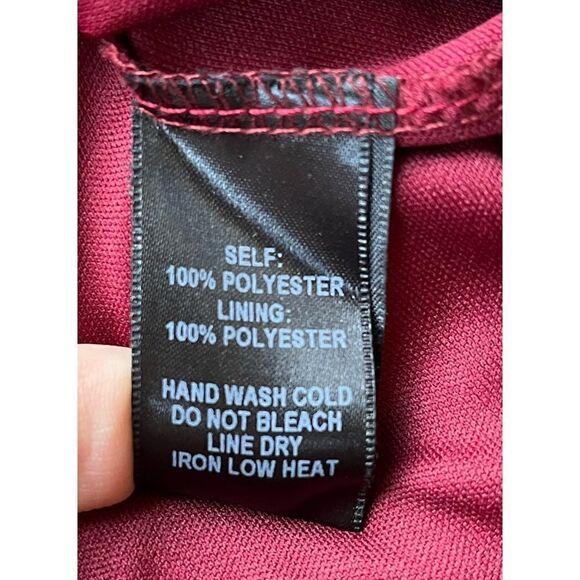 Lulus Shifting Dears Wine Red Long Sleeve Dress, Size XS - Picture 9 of 11